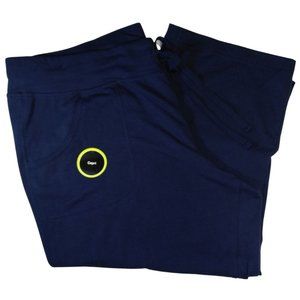 Athletic brand Capri, cotton stretch, pull-on elastic, and drawstring waist